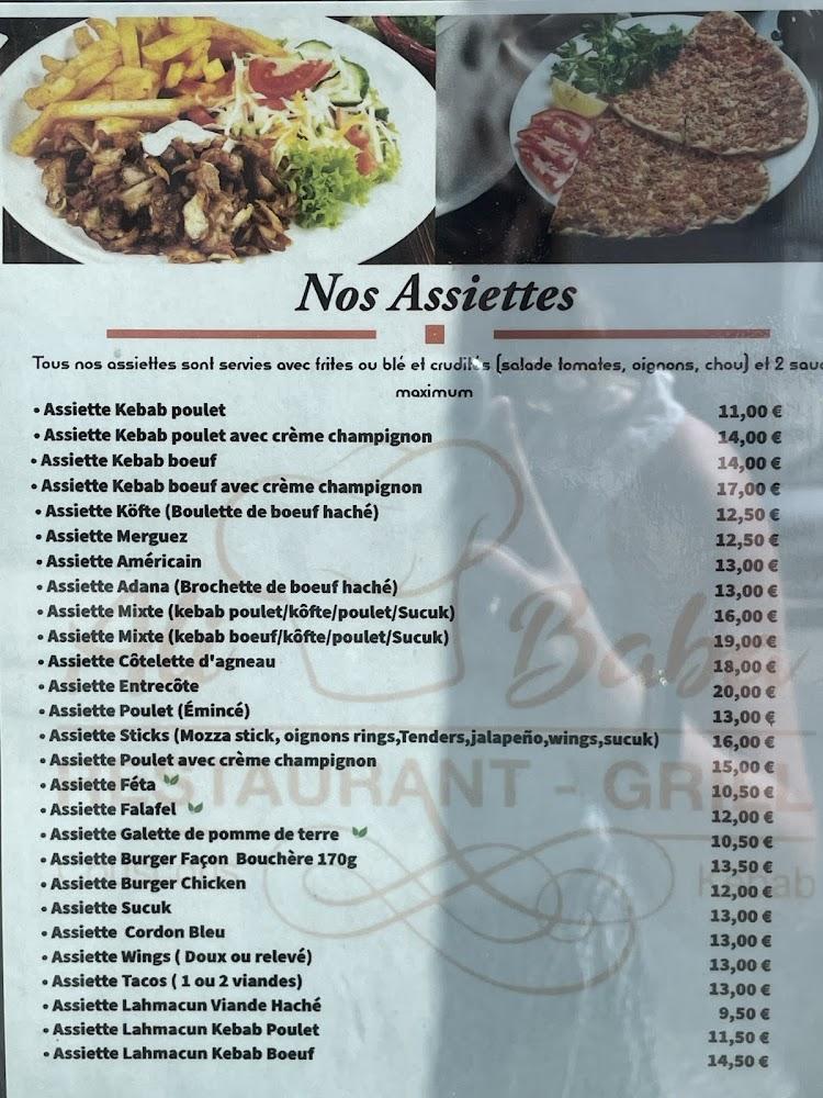 Chez Ali Baba - Menu Image 2
